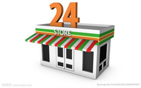 C4D 模型24小时商店便利店