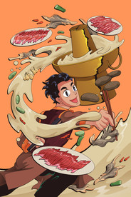 手绘美食 美食海报 美食文化