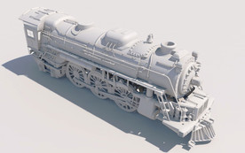 C4D 模型火车头