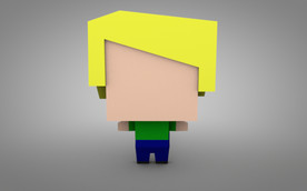 C4D 模型 像素人