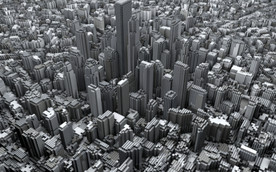C4D 模型 像素化城市