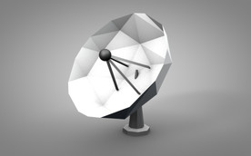 C4D 模型 像素信号接收器