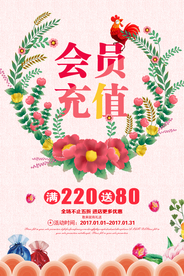 充值优惠促销活动宣传海报素材