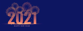 2021 新年展板背景