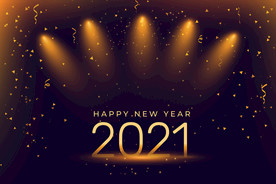 2021 新年展板背景