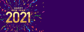 2021 新年展板背景