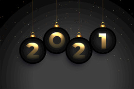 2021 新年展板背景