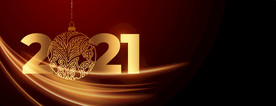 2021 新年展板背景