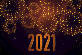 2021 新年展板背景