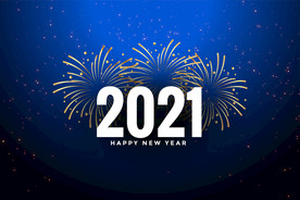 2021 新年展板背景