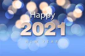 2021 新年展板背景