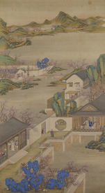 雍正十二月行乐图二月踏青