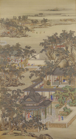 雍正十二月行乐图十一月参禅