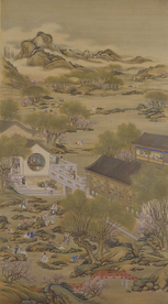 雍正十二月行乐图四月流觞