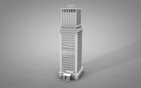 C4D 模型 高楼大夏摩天大楼