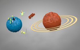 C4D 模型 太空星球