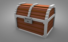 C4D 模型 宝箱箱子