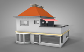 C4D 模型 房子家