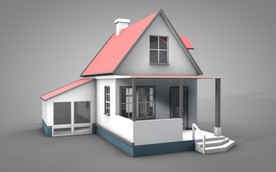 C4D 模型 房子家
