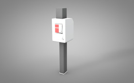 C4D 模型充电桩计时器