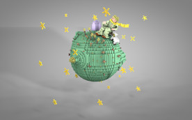 C4D 模型小王子星球
