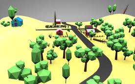 C4D 模型树木