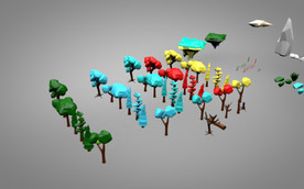 C4D 模型树木
