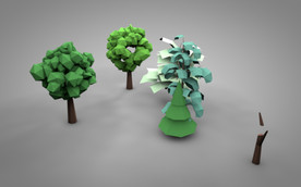 C4D 模型树木