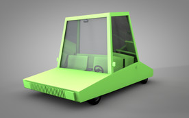 C4D 模型汽车出租车