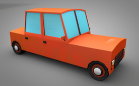 C4D 模型汽车出租车