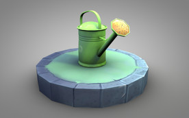 C4D 模型浇水