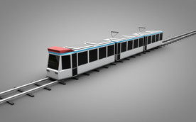 C4D 模型 火车动车电车