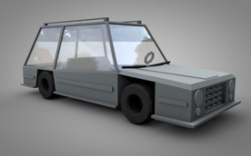 C4D 模型小汽车