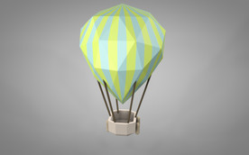 C4D 模型热气球
