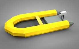 C4D 模型 游艇