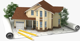 建筑结构图 房屋 别墅 房子