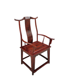 酸枝四出头官帽椅侧面