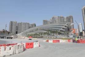 建设中的高铁西九龙站