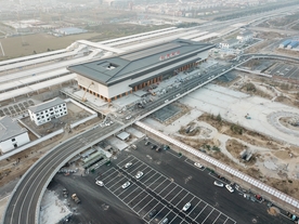 建设中的毫州南站