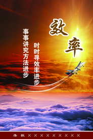 效率文化办公室宣传标语