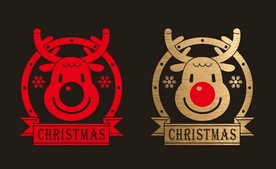 新年 圣诞 春节 贴纸 橱窗贴