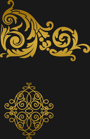 金色花纹边框
