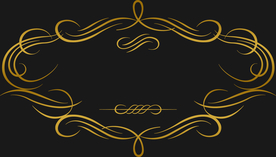 金色花纹边框