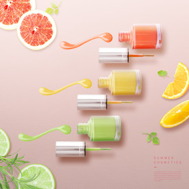 高端简约化妆品合成图片