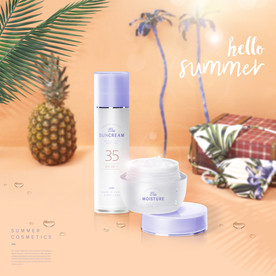 高端简约化妆品合成图片