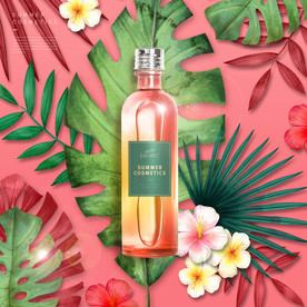 高端简约化妆品合成图片