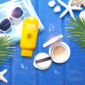 高端简约化妆品合成图片