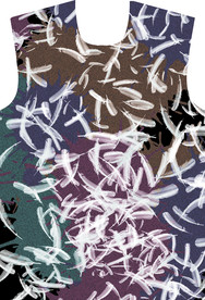 男装印花 羽毛 分层