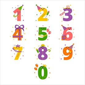 卡通数字