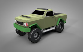 C4D 模型汽车越野车